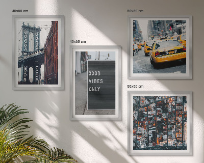Galería de pared Vista aérea de las inscripciones de la ciudad del puente