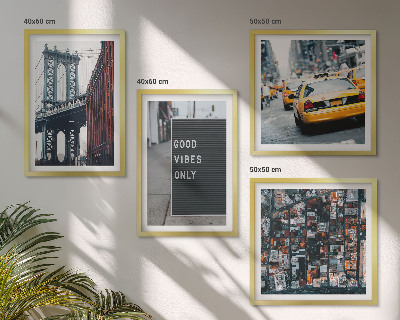 Galería de pared Vista aérea de las inscripciones de la ciudad del puente