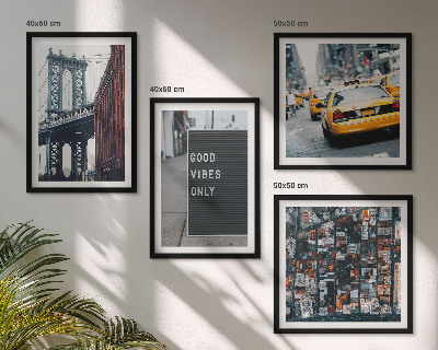 Galería de pared Vista aérea de las inscripciones de la ciudad del puente