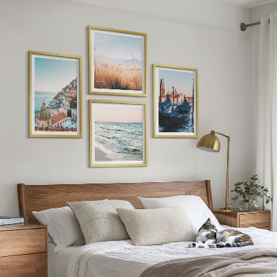 Set de cuadros modernos para salón Vistas costeras de Venecia