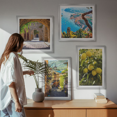 Galería de pared Calles costeras, mar de limones
