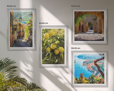 Galería de pared Calles costeras, mar de limones