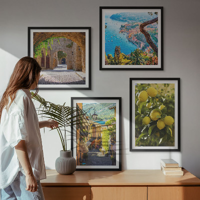 Galería de pared Calles costeras, mar de limones