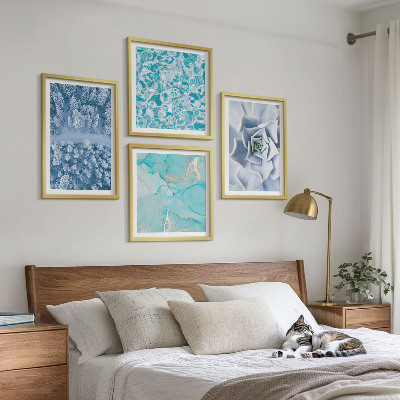 Galería de pared Flor azul del bosque invernal
