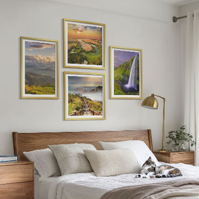 Galería de pared Vistas de montañas, ríos y cascadas.
