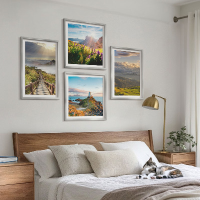 Galería de pared Sendero celestial de flores de montaña