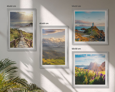 Galería de pared Sendero celestial de flores de montaña