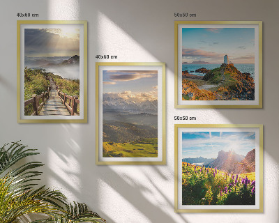 Galería de pared Sendero celestial de flores de montaña