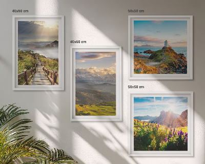 Galería de pared Sendero celestial de flores de montaña