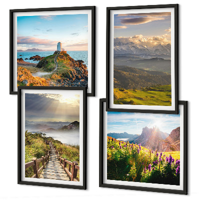 Galería de pared Sendero celestial de flores de montaña