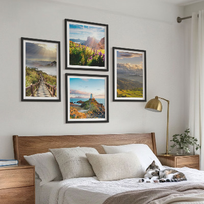 Galería de pared Sendero celestial de flores de montaña