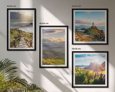 Galería de pared Sendero celestial de flores de montaña
