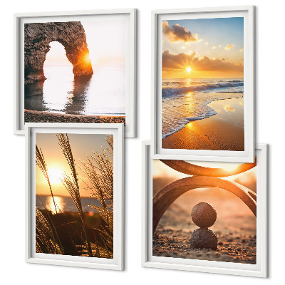 Galería de pared Paisajes tranquilos de la playa del sol