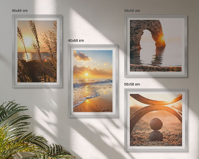 Galería de pared Paisajes tranquilos de la playa del sol