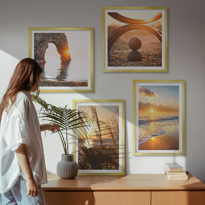 Galería de pared Paisajes tranquilos de la playa del sol