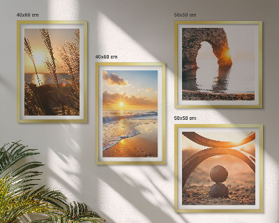 Galería de pared Paisajes tranquilos de la playa del sol