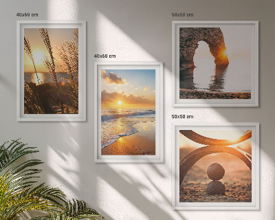 Galería de pared Paisajes tranquilos de la playa del sol