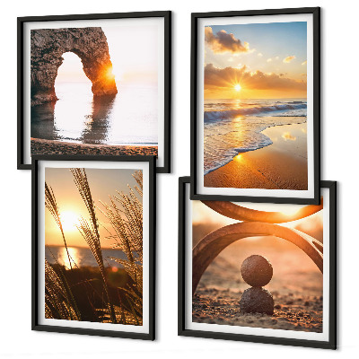 Galería de pared Paisajes tranquilos de la playa del sol