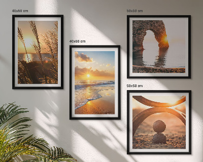 Galería de pared Paisajes tranquilos de la playa del sol