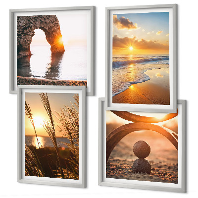 Galería de pared Paisajes tranquilos de la playa del sol