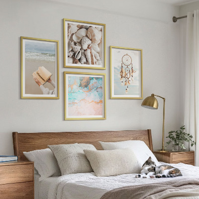 Galería de pared Libro bohemio de conchas marinas