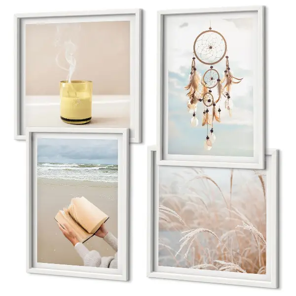 Galería de pared paisajes veraniegos de estilo bohemio