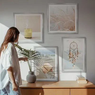 Galería de pared paisajes veraniegos de estilo bohemio
