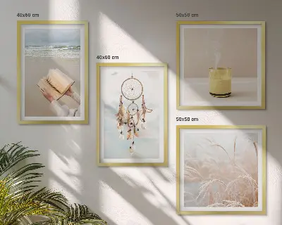 Galería de pared paisajes veraniegos de estilo bohemio