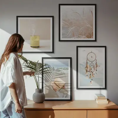 Galería de pared paisajes veraniegos de estilo bohemio