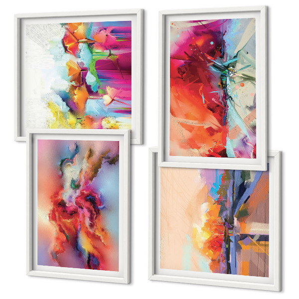 Galería de pared Abstracciones coloridas de la forma