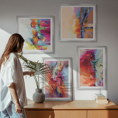 Galería de pared Abstracciones coloridas de la forma