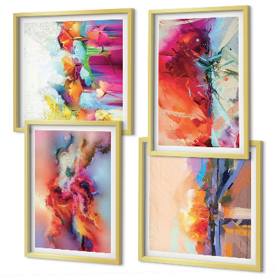 Galería de pared Abstracciones coloridas de la forma