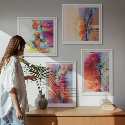 Galería de pared Abstracciones coloridas de la forma