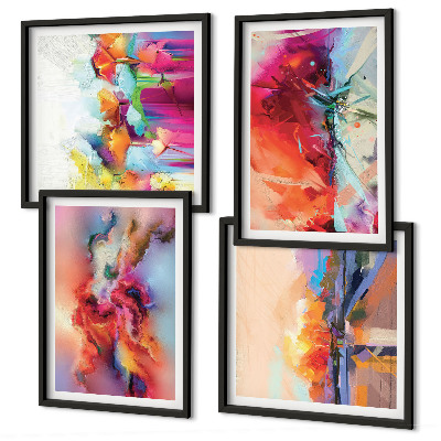 Galería de pared Abstracciones coloridas de la forma