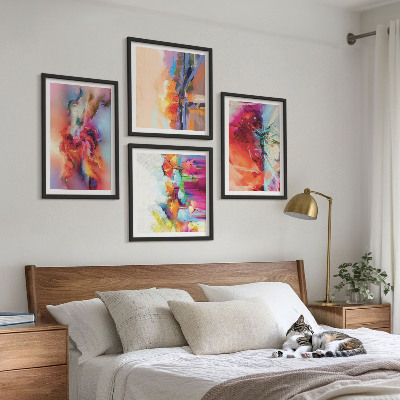 Galería de pared Abstracciones coloridas de la forma