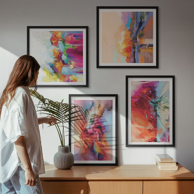Galería de pared Abstracciones coloridas de la forma