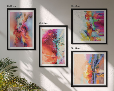 Galería de pared Abstracciones coloridas de la forma