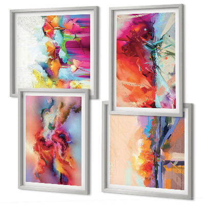 Galería de pared Abstracciones coloridas de la forma
