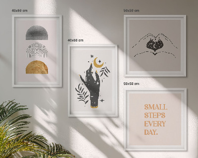 Galería de pared Ilustraciones minimalistas de estilo bohemio