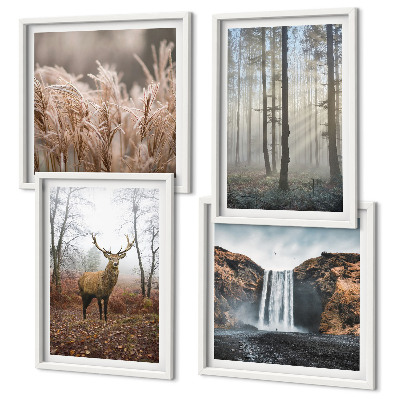 Galería de pared Paisajes forestales de naturaleza salvaje