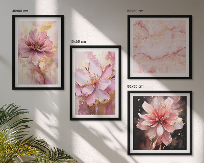 Set de cuadros modernos para salón Composiciones florales de rosas blancas