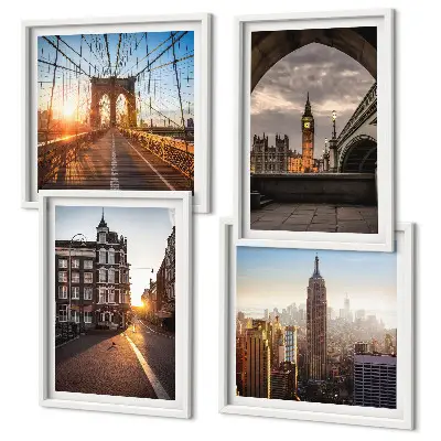Galería de pared juego de cuadros con vistas de Londres