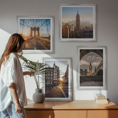 Galería de pared Juego de pinturas con vistas de Londres