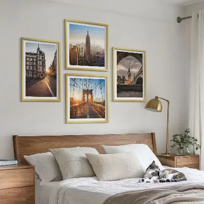 Galería de pared juego de cuadros con vistas de Londres