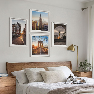 Galería de pared Juego de pinturas con vistas de Londres