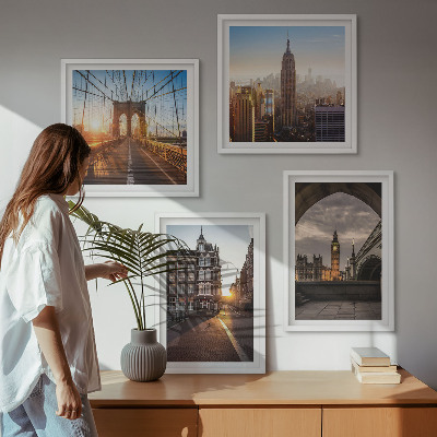 Galería de pared Juego de pinturas con vistas de Londres
