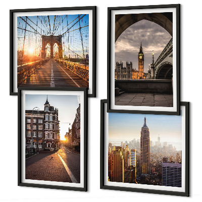 Galería de pared Juego de pinturas con vistas de Londres