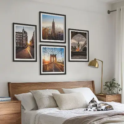 Galería de pared juego de cuadros con vistas de Londres