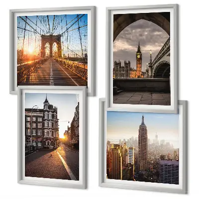 Galería de pared juego de cuadros con vistas de Londres