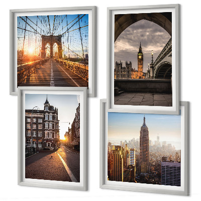 Galería de pared Juego de pinturas con vistas de Londres
